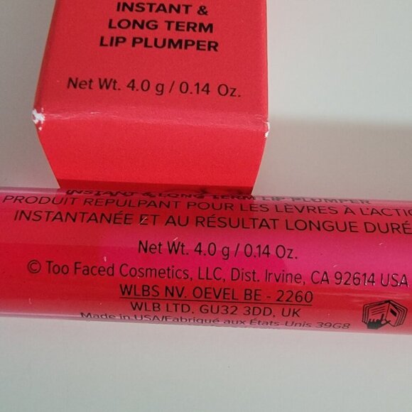 Too Faced Lip Injection Extreme Shade Pink Punch New - Picture 11 of 12